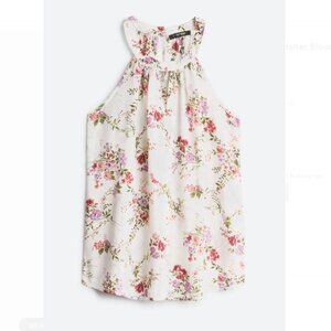 Papermoon Bonney Keyhole Halter Blouse Sleeveless Top Shirt Small S